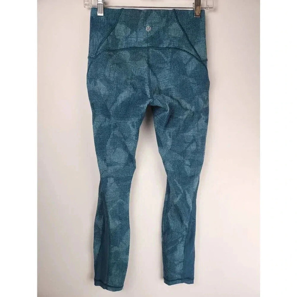 Lululemon Train Times Leggings Blue Size 6 Mid R - Picture 2 of 8